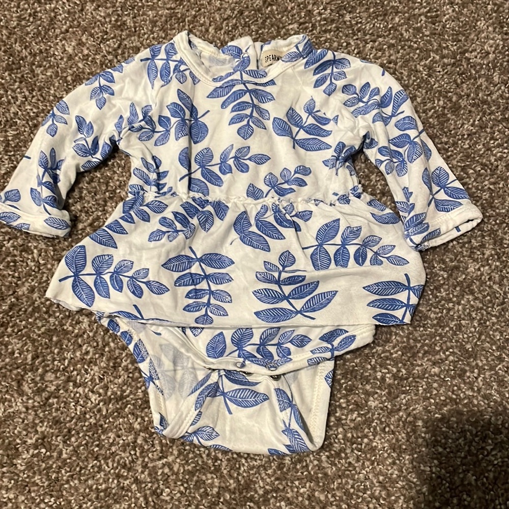 Spearmint Love baby girl dress onesie